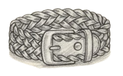 Braided Leather Belt