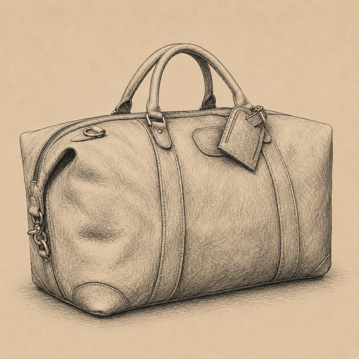 Leather Travel Duffel